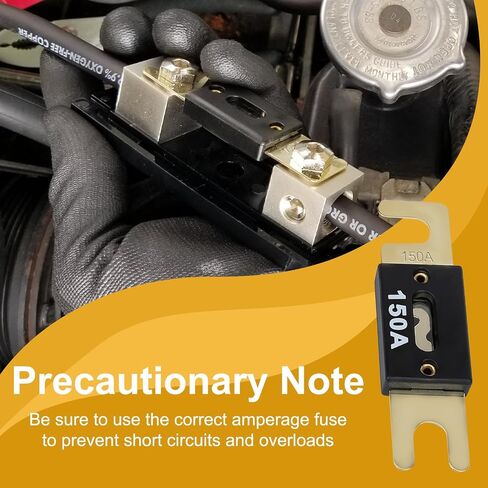 3pcs 120 AMP 32VDC ANL Blade Fuse ، صمامات السيارات ، الصمامات البحرية ، FUSE FUSE FUSE GOLD مطلية مع أنظمة 12V و 24V للسيارة ، RV ، القوارب ، الشاحنة ، Audio ، العاكس والتطبيقات الحالية الأخرى in Kuwait