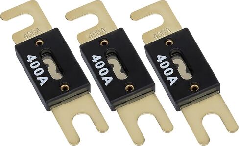 3pcs 120 AMP 32VDC ANL Blade Fuse ، صمامات السيارات ، الصمامات البحرية ، FUSE FUSE FUSE GOLD مطلية مع أنظمة 12V و 24V للسيارة ، RV ، القوارب ، الشاحنة ، Audio ، العاكس والتطبيقات الحالية الأخرى in Kuwait