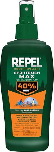 Repel Insect Repellent Sportsman Max Formula (2 Count), Repel Mosquitoes Ticks and Gnats, Long-Lasting Protection, 40% DEET (Aerosol Spray) 6.5 fl Ounce in Saudi Arabia