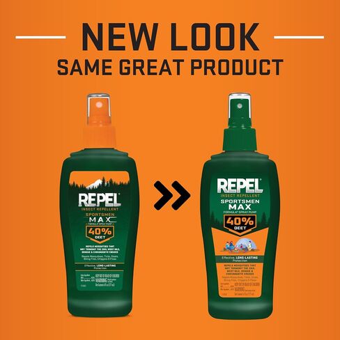Repel Insect Repellent Sportsman Max Formula (2 Count), Repel Mosquitoes Ticks and Gnats, Long-Lasting Protection, 40% DEET (Aerosol Spray) 6.5 fl Ounce in Saudi Arabia