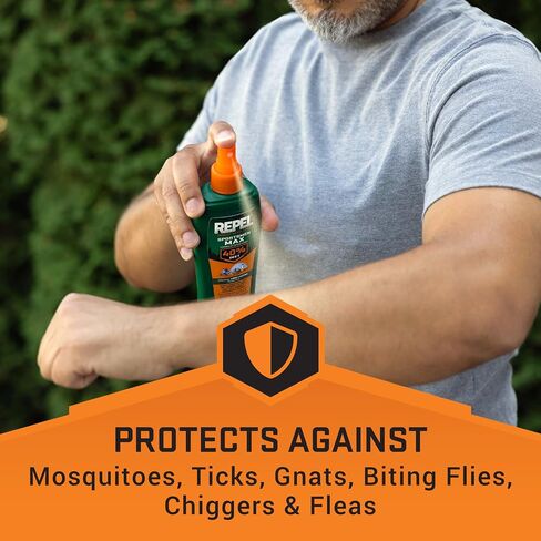 Repel Insect Repellent Sportsman Max Formula (2 Count), Repel Mosquitoes Ticks and Gnats, Long-Lasting Protection, 40% DEET (Aerosol Spray) 6.5 fl Ounce in Saudi Arabia