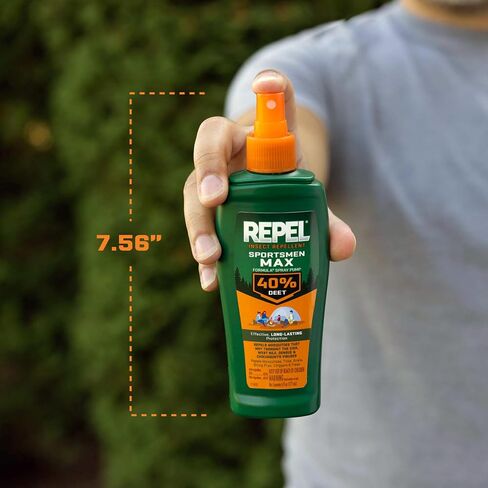 Repel Insect Repellent Sportsman Max Formula (2 Count), Repel Mosquitoes Ticks and Gnats, Long-Lasting Protection, 40% DEET (Aerosol Spray) 6.5 fl Ounce in Saudi Arabia