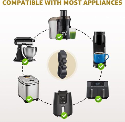 Sliding Mat for Kitchen aid 4.5-5 Qt Stand Mixer with 1Pc Cord Organizer and 3Pcs Attachment Holder for Kitchen Appliance Slider Counter, Moving Tray (Bamboo, Natural) in Kuwait