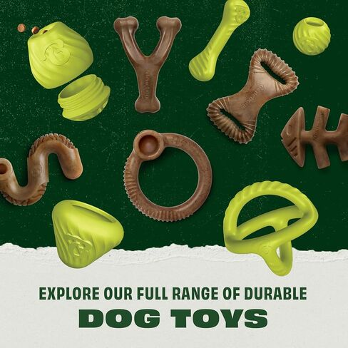 Benebone Pawbler - Natural Rubber Interactive Enrichment Treat and Kibble Dispensing Dog Toy – Great for Boredom - Medium/Large in Saudi Arabia