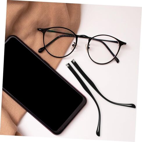 IMIKEYA 1 Pair Brown Plastic Eyeglass Temple Replacement Arms - Spring Glasses Temples for Easy Repair of Sunglasses and Eyeglasses - Universal Fit for DIY Glasses Repairs in Saudi Arabia