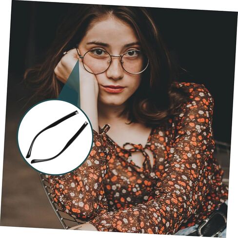 IMIKEYA 1 Pair Brown Plastic Eyeglass Temple Replacement Arms - Spring Glasses Temples for Easy Repair of Sunglasses and Eyeglasses - Universal Fit for DIY Glasses Repairs in Saudi Arabia