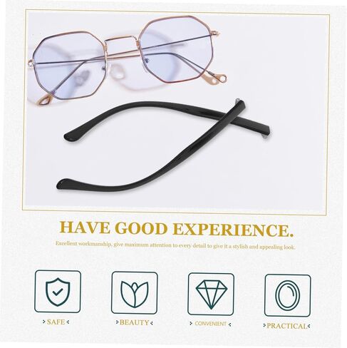 IMIKEYA 1 Pair Brown Plastic Eyeglass Temple Replacement Arms - Spring Glasses Temples for Easy Repair of Sunglasses and Eyeglasses - Universal Fit for DIY Glasses Repairs in Saudi Arabia