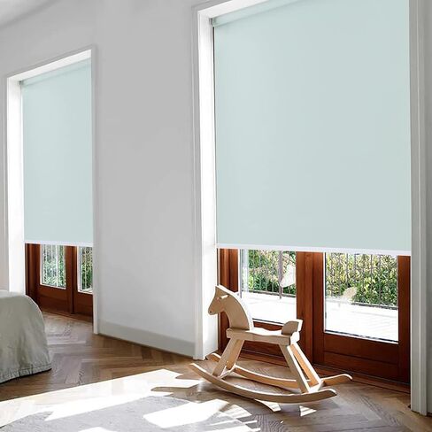 Didoya 100% Blackout Window Blinds,Roller Shades Blinds for Living Room,Office,Bedroom,UV Protection Fabric,Easy to Install（22" W x 36" H,Yellow） in Saudi Arabia