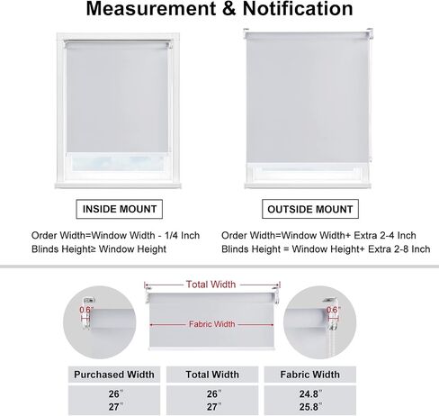 Didoya 100% Blackout Window Blinds,Roller Shades Blinds for Living Room,Office,Bedroom,UV Protection Fabric,Easy to Install（22" W x 36" H,Yellow） in Saudi Arabia