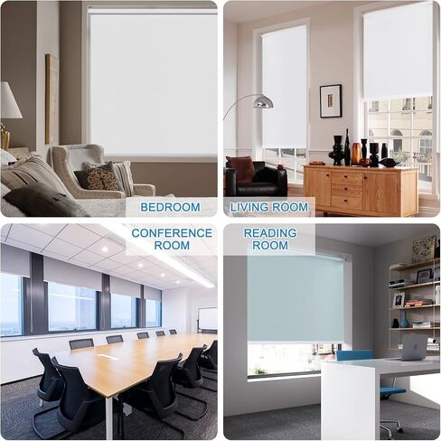 Didoya 100% Blackout Window Blinds,Roller Shades Blinds for Living Room,Office,Bedroom,UV Protection Fabric,Easy to Install（22" W x 36" H,Yellow） in Saudi Arabia