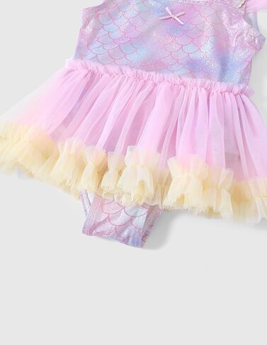 Girls One Piece Swimsuits Quick Dry Beach Swimwear Cute Toddler Swimsuits Ruffle Bathing Suits for 4-12 Years in Saudi Arabia