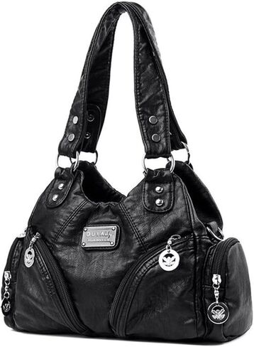 Hobo المحافظ وحقائب اليد للنساء حقيبة حمل متعددة الجيبات مع أكياس الكتف اليومية السحاب in Kuwait