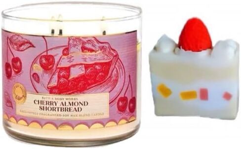 عام Lemon & Spice -Barnbath White Barnbath/Body Works -3 شمعة معطرة 14.5 أوقية حروق 25-45 ساعة وصابون كعكة الفراولة (3 فتيل ، ليمون وتوابل ساذج) in Kuwait