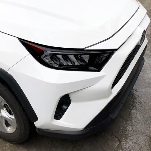 SlickMod PreCut Vinyl Smoke Tint for 2019-2023 Toyota RAV4 Headlight (35% Light Smoke, 1. Headlight) in Kuwait