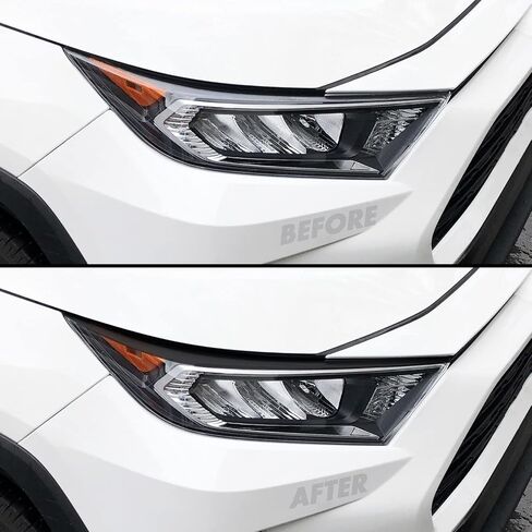 SlickMod PreCut Vinyl Smoke Tint for 2019-2023 Toyota RAV4 Headlight (35% Light Smoke, 1. Headlight) in Kuwait