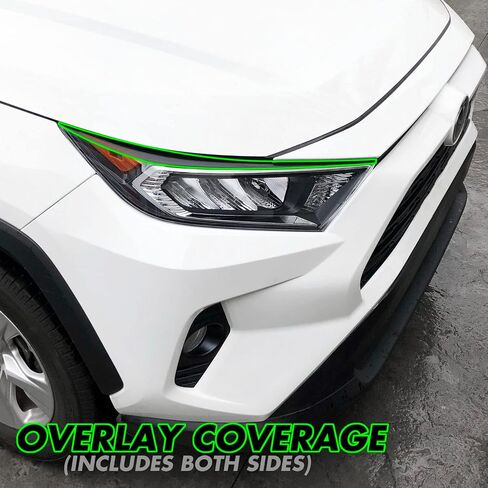 SlickMod PreCut Vinyl Smoke Tint for 2019-2023 Toyota RAV4 Headlight (35% Light Smoke, 1. Headlight) in Kuwait