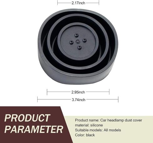 ZKFAR 2 PCS CAR CAR Front Lighting Lighting Loving Guding ، SILICONON SILICONE Anti-Flame Sterardant Thread Thread Seal Cover لـ 2.76 "/2.95" /3.15 "/3.35" /3.54 "/3.74" /3.94 "(Black) in Saudi Arabia