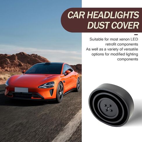 ZKFAR 2 PCS CAR CAR Front Lighting Lighting Loving Guding ، SILICONON SILICONE Anti-Flame Sterardant Thread Thread Seal Cover لـ 2.76 "/2.95" /3.15 "/3.35" /3.54 "/3.74" /3.94 "(Black) in Saudi Arabia