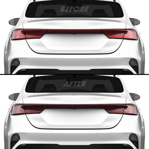 Slickmod Precut Vinyl Smoke Lint لعام 2022-2024 Kia Forte Tail Light (20 ٪ دخان مظلم) in Kuwait