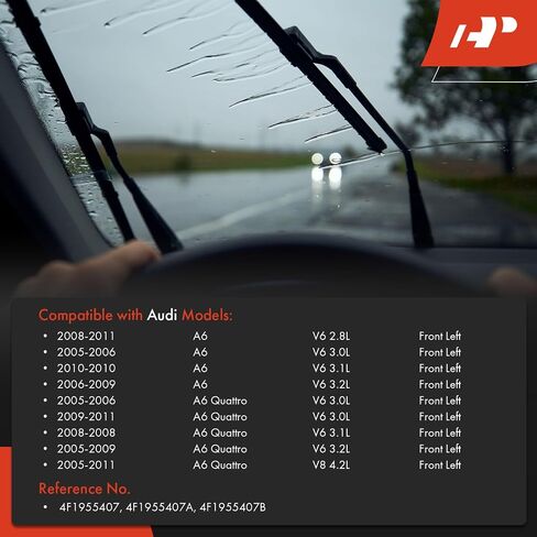 A-Premium Front Driver Side Windshield Wiper Arm Compatible with Audi A6 2005-2011, A6 Quattro 2005-2011 in Saudi Arabia