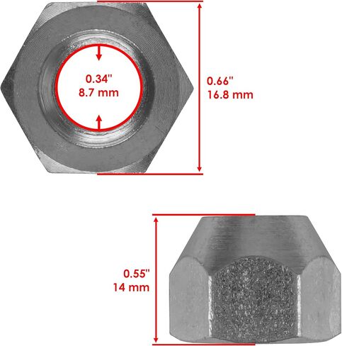Caltric 16x الأمامي أو العجلة الخلفية Lug Nut متوافق مع Honda Trx400ex Sportrax 1999 2000 2001-2008 in Kuwait