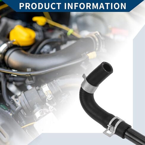 No.1L3Z18663BA HVAC Heater Hose Assembly for Ford E-150 E-250 Econoline 2000-2002 F-150 2001-2003 / Inner Heater Water Return Hose/Durable Metal / 1 Pcs Black in Saudi Arabia