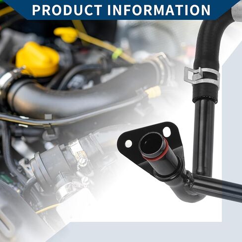 No.1L3Z18663BA HVAC Heater Hose Assembly for Ford E-150 E-250 Econoline 2000-2002 F-150 2001-2003 / Inner Heater Water Return Hose/Durable Metal / 1 Pcs Black in Saudi Arabia