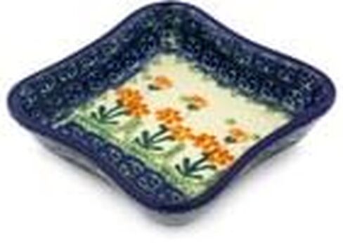 Polmedia Polish Pottery 4 بوصة وعاء Stoneware H6762a ترسم من سيراميكا Artystyczna في بولسلاويك بولندا. شكل S114A (630) نمط P0977A (560X) in Kuwait