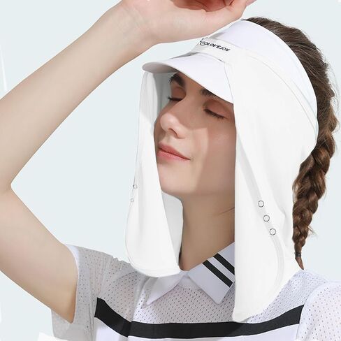 Cooling Face Covering Adjustable UV Sun Protection Neck Drape Multifunctional Mask, Neck Flap Addon for Ball Caps in Saudi Arabia