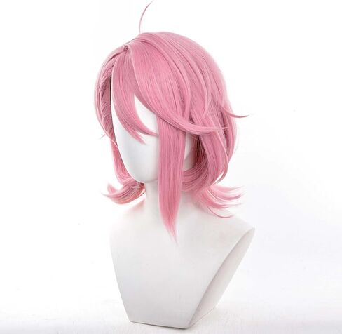 أنيمي Cosplay شعر مستعار Cosplay Wig Pink Short Wig Costume Wig Usisex شخصيات تلعب عيد ميلاد هالوين in Kuwait