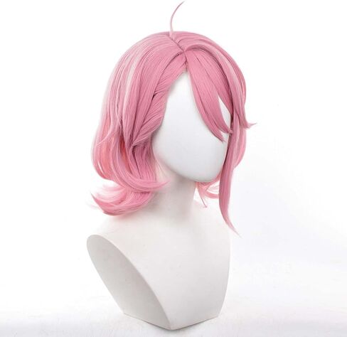 أنيمي Cosplay شعر مستعار Cosplay Wig Pink Short Wig Costume Wig Usisex شخصيات تلعب عيد ميلاد هالوين in Kuwait
