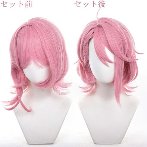 أنيمي Cosplay شعر مستعار Cosplay Wig Pink Short Wig Costume Wig Usisex شخصيات تلعب عيد ميلاد هالوين in Kuwait