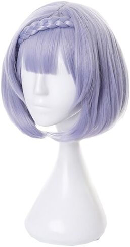 Wig for Game Kaeya Alberich Wig Long Layered Wigs with Braid Dark Blue and Light Blue Highlight Wig with Wig Cap Heat Resistant Role Play Halloween Wig 85 CM in Kuwait