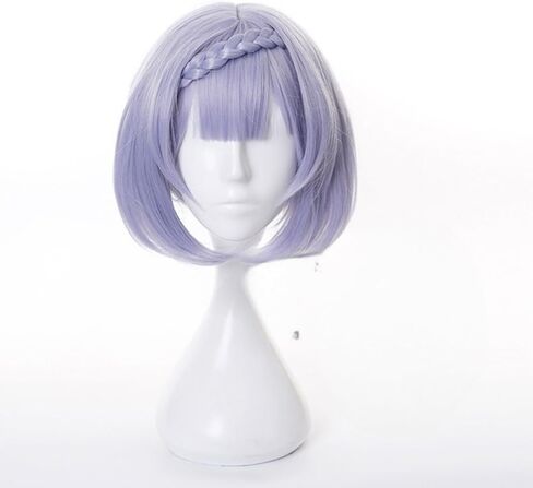 Wig for Game Kaeya Alberich Wig Long Layered Wigs with Braid Dark Blue and Light Blue Highlight Wig with Wig Cap Heat Resistant Role Play Halloween Wig 85 CM in Kuwait