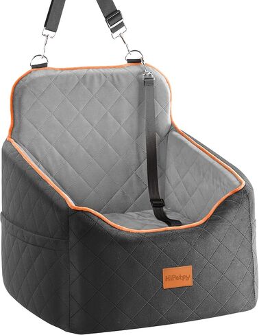 HiPetpy Dog Car Seat 6" Elevated Memory Foam Booster Seat Pet Car Seat in Saudi Arabia