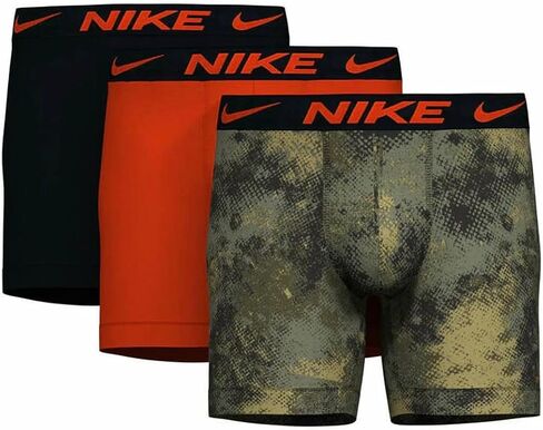 ملخصات ملاكمة Micro Micro الأساسية للرجال 3 - Cargo Khaki Camo/Team Orange/Black ، كبير in Saudi Arabia