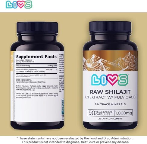 LIVS Shilajit Gummies - 10,000mg Pure Himalayan Shilajit with Fulvic Acid & Trace Minerals, Maximum Potency & Strength for Absorption, Enhanced Energy, Focus & Immune Support Men & Women, 50 Count in Saudi Arabia