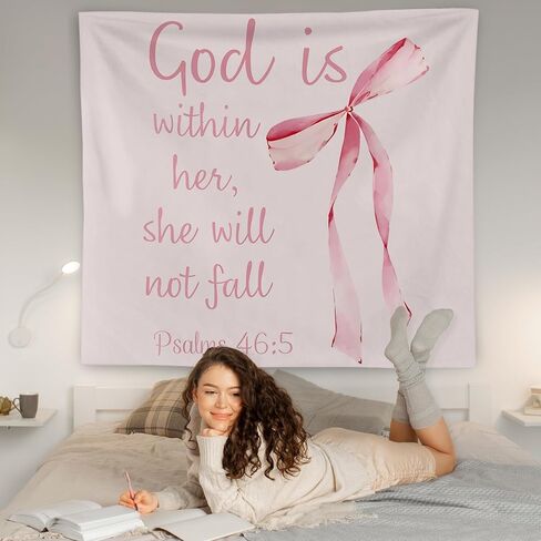 WNAGT Western Christian Tapestry Wall Hanging, Religious Wall Decor, Psalms 73:26 Bible Verse Christian Wall Blanket Decor for Home Living Room Prayer Room Bedroom, 50x60 Inch in Saudi Arabia