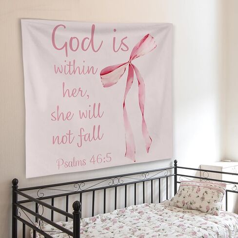 WNAGT Western Christian Tapestry Wall Hanging, Religious Wall Decor, Psalms 73:26 Bible Verse Christian Wall Blanket Decor for Home Living Room Prayer Room Bedroom, 50x60 Inch in Saudi Arabia