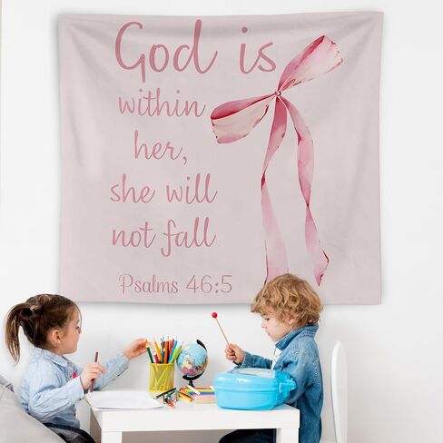 WNAGT Western Christian Tapestry Wall Hanging, Religious Wall Decor, Psalms 73:26 Bible Verse Christian Wall Blanket Decor for Home Living Room Prayer Room Bedroom, 50x60 Inch in Saudi Arabia