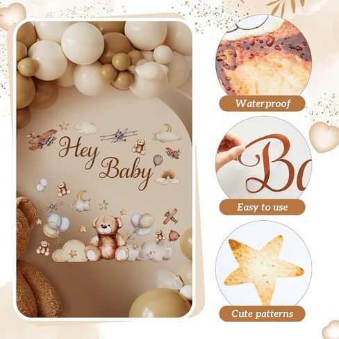 Faccito Baby in Bloom Baby Shower Decorations for Girl ، Floral Wildflower Sign Discors for Balloon Arch Backdrop Secal Gender Decor in Saudi Arabia