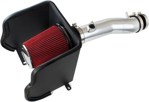 RTUnes Racing Heat Shield Complate Air Compal + Filter Red متوافق مع 16-23 Tacoma 3.5L V6 in Saudi Arabia