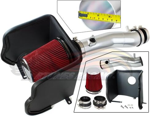 RTUnes Racing Heat Shield Complate Air Compal + Filter Red متوافق مع 16-23 Tacoma 3.5L V6 in Saudi Arabia