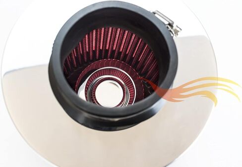 RTUnes Racing Heat Shield Complate Air Compal + Filter Red متوافق مع 16-23 Tacoma 3.5L V6 in Saudi Arabia