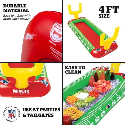 BigMouth Kansas City Chiefs 4 ft Inflatable Food Cooler Buffet Officially Licensed NFL Fan Gear Ice Serving Pool Drink Bar for Tailgate Parties in Kuwait