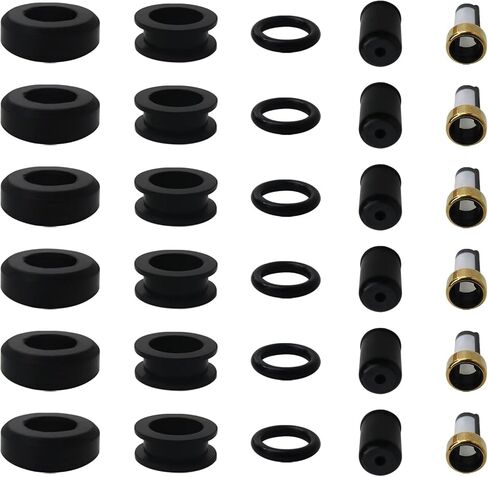 تحديث O-Rings ، Caps Pintle ، مجموعة مرشحات بديلة مناسبة لـ Toyota T100 Injector 1993-1994 in Kuwait