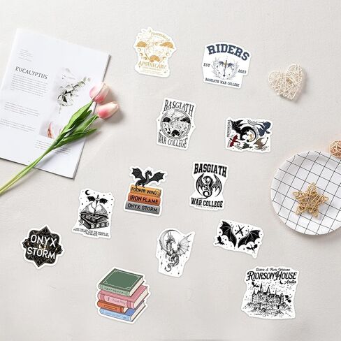 AFRITEE Magazine Letter Alphabet Stickers - Large Vintage Cutout Letter Decals, Waterproof Vinyl 12 Pcs for DIY Journal Scrapbook Laptop Phone Case Water Bottle Decor in Saudi Arabia