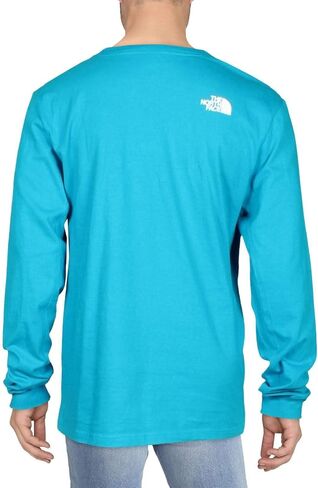 تيشيرت رجالي من القطن بياقة دائرية ورسومات من THE NORTH FACE أزرق L in Saudi Arabia