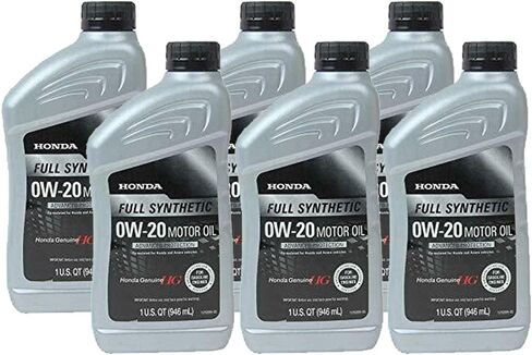 OEM الأصلي الاصطناعية الكاملة 0W-20 زيت المحرك 6 الكوارت الحماية المتقدمة (6x1 QT) لـ Acura ILX MDX RSX Honda Accord CIVIC CR-V FIT ODYSSEY Saturn Vue Toyota Highlander in Saudi Arabia