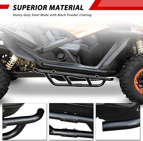 Nerf Bars Rock Sliders for 2020-2024 CFMOTO ZForce 950, Heavy Duty Combined Steel Tree Kickers Side Bumper for ZForce 950 Sport/HO Sport/HO EX Accessories, Replace # 5BY#-801300-1000 in Saudi Arabia